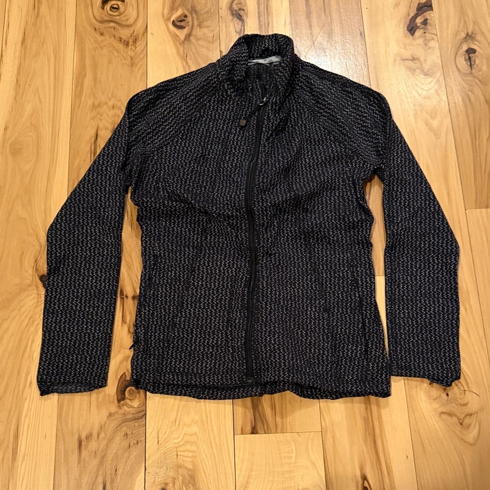 Athleta Black and White Patterned Jacket